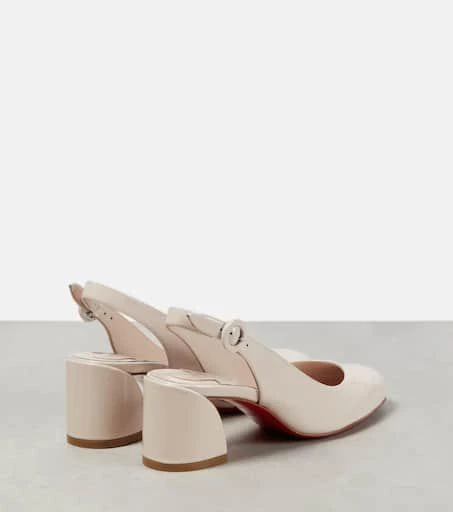 Christian Louboutin So Jane patent leather slingback pumps 3