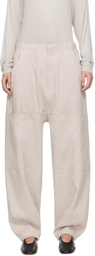 LAUREN MANOOGIAN Beige Painter Trousers