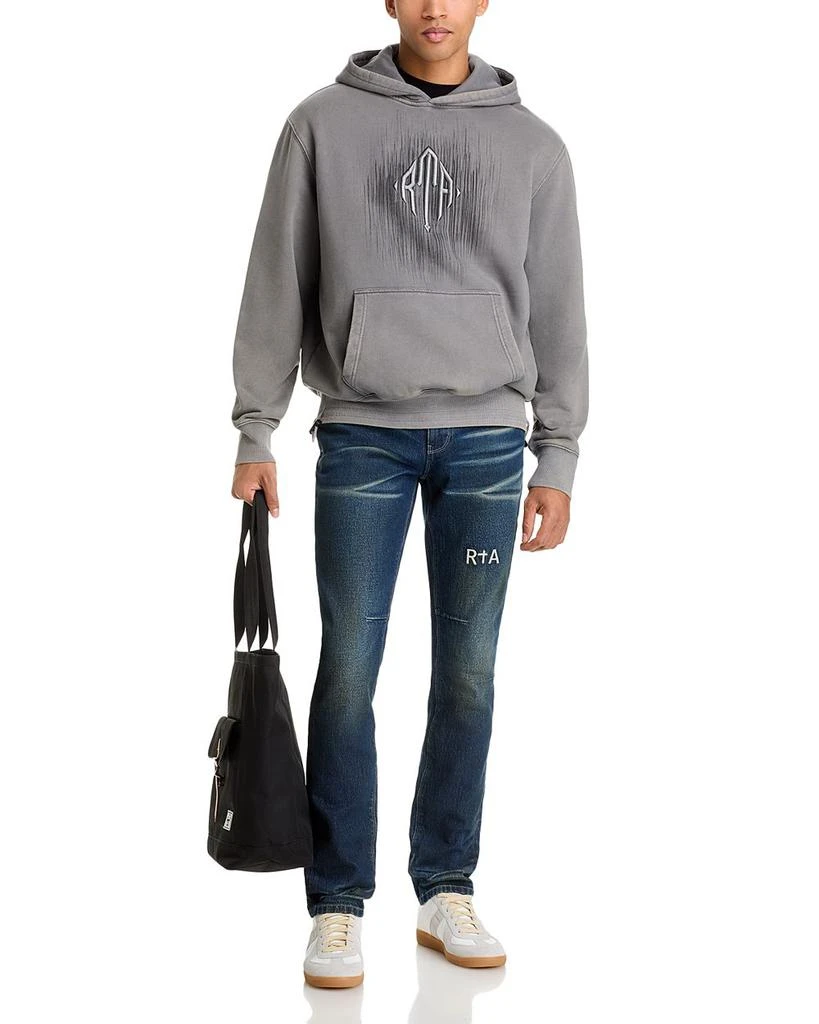 RTA Relaxed Fit Jordan Stone Etched Monogram Hoodie 2