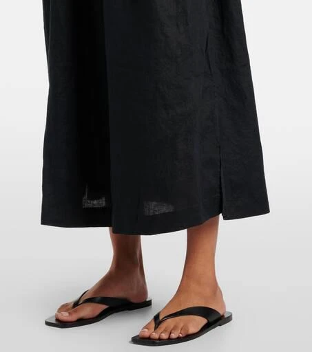 Heidi Klein La Bocana shirred linen midi dress 6