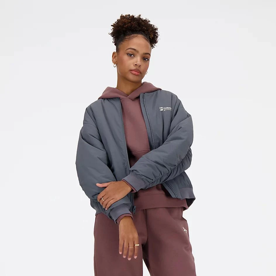 New Balance Linear Heritage Woven Bomber Jacket 1