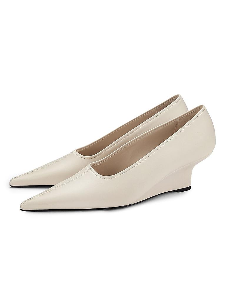 Totême Sharp 55MM Nappa Leather Wedge Pumps
