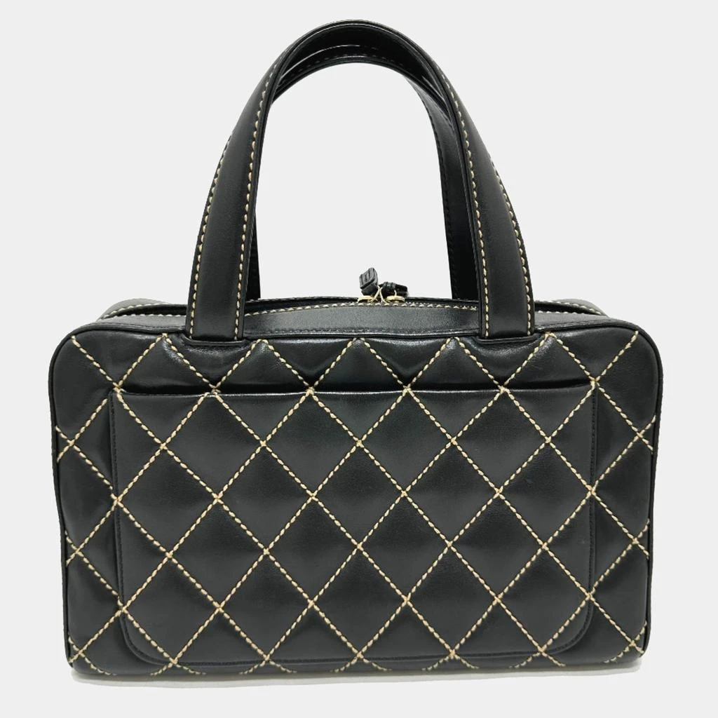 Chanel Chanel Black Cc Mark Vintage Hand Bag 2