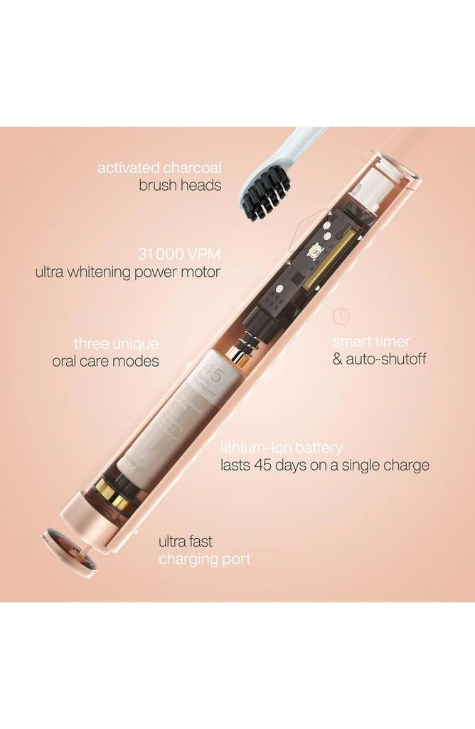 AquaSonic Pulse Ultra Whitening Electric Toothbrush - Satin Rose Gold 3