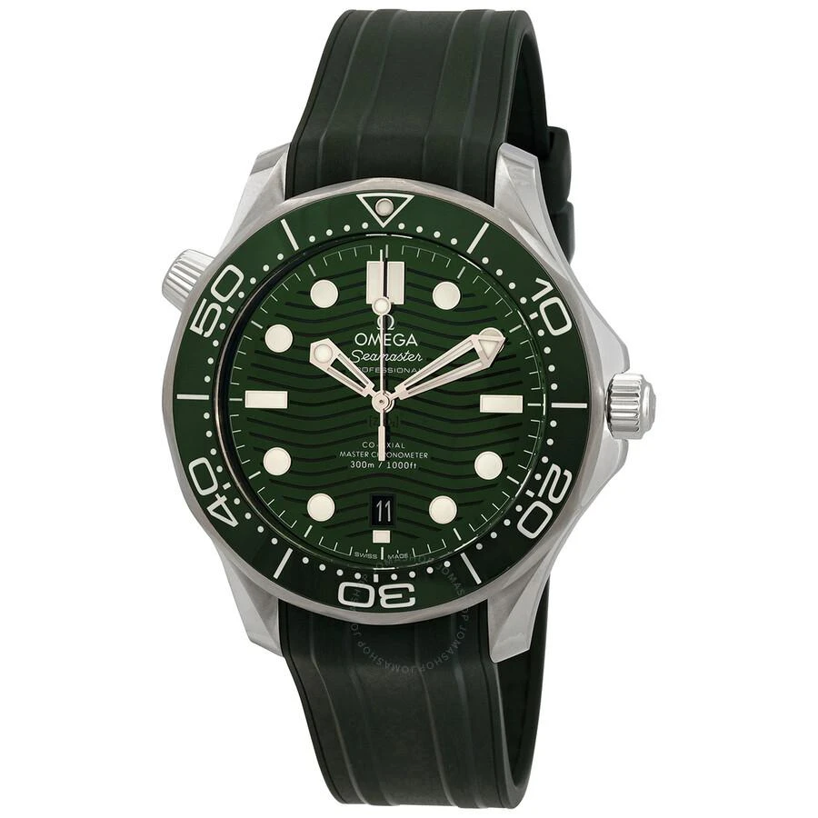 Omega Seamaster Diver Automatic Chronometer Green Dial Men's Watch 210.32.42.20.10.001 1