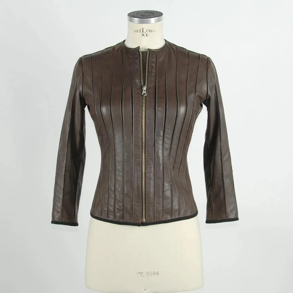 Emilio Romanelli Emilio Roelli Brown Genuine Leather Jackets & Coat 1