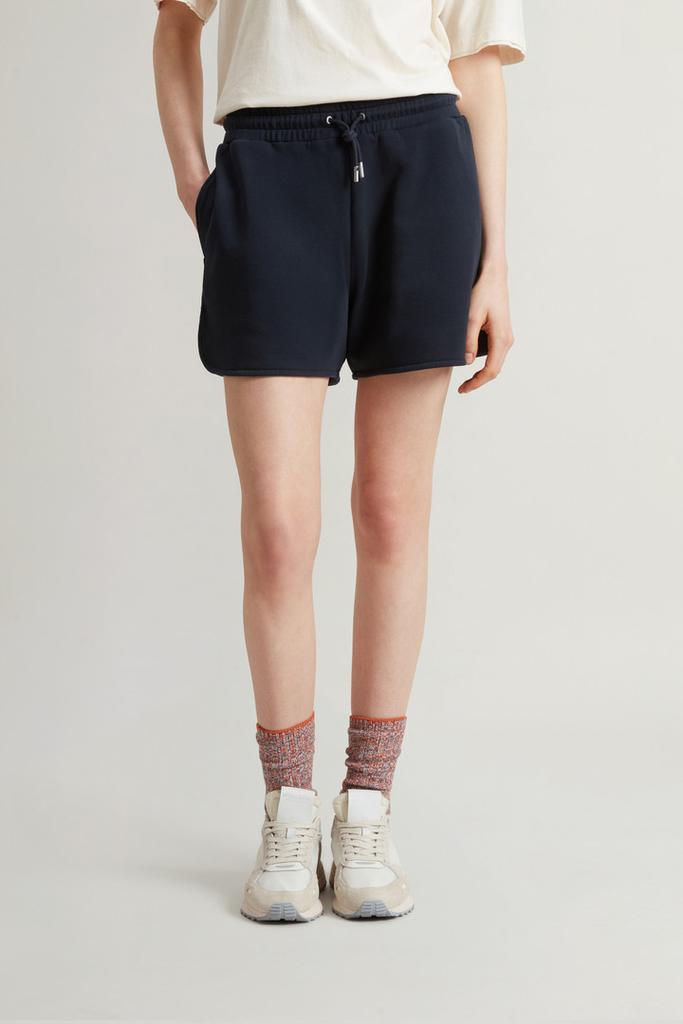 Woolrich Pure Cotton Fleece Shorts - Women - White
