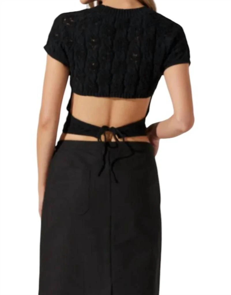 ASTR Alda Sweater In Black 2