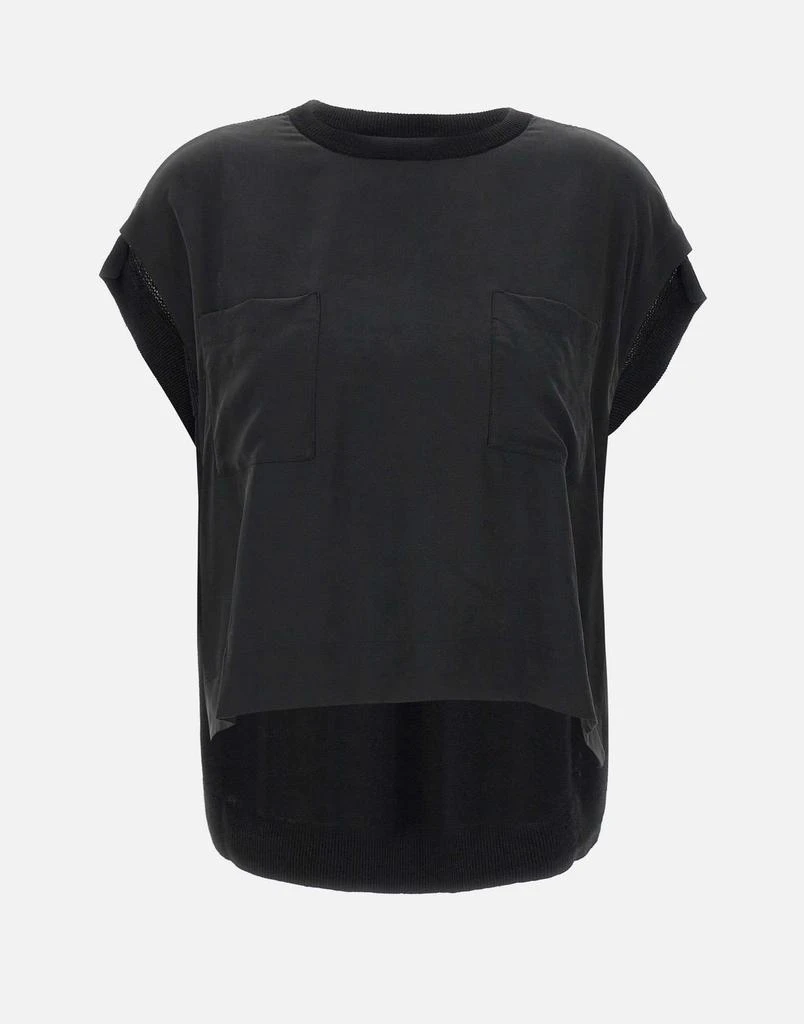 KAOS Silk and viscose-linen  blouse 1