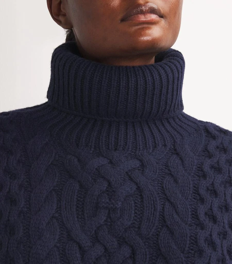 Ralph Lauren Wool-Alpaca Aran-Knit Sweater 6