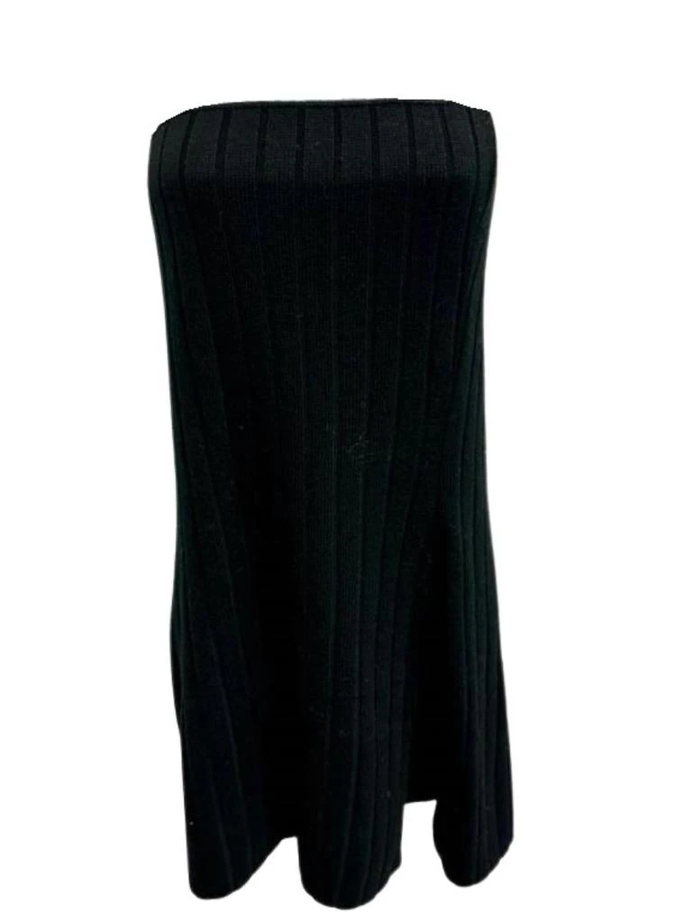 Something Navy Ribbed Tube Top In Black 2
