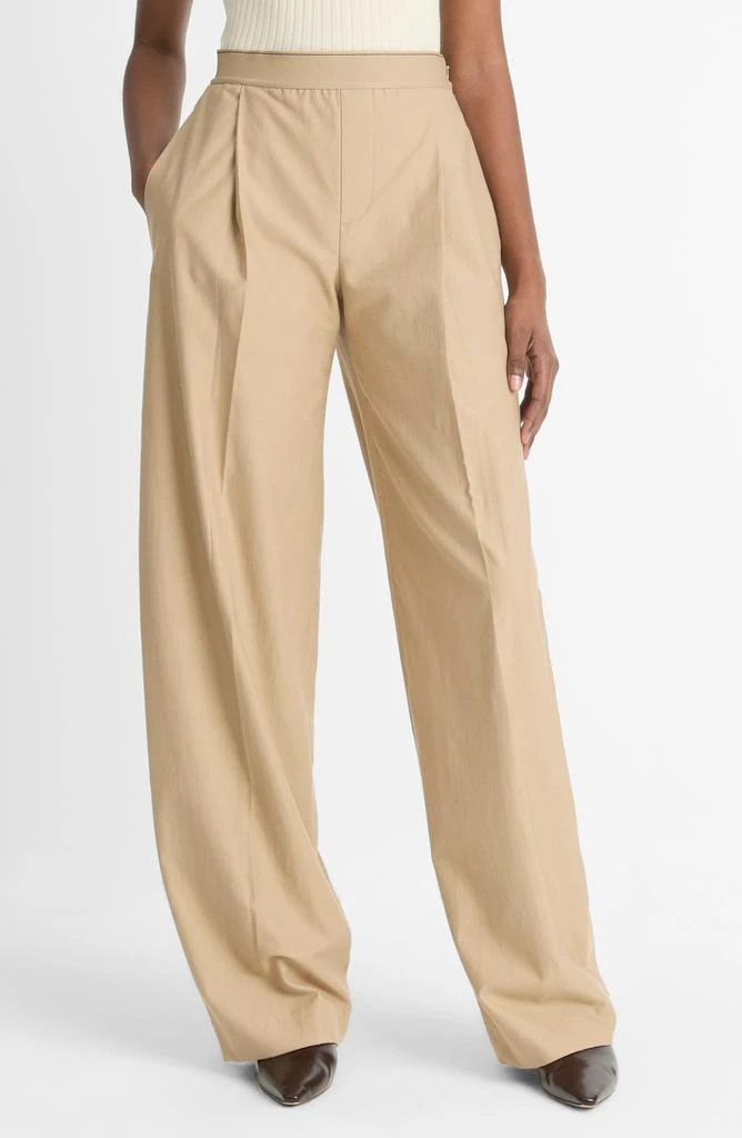 Vince Pleated Elastic Waist Pants