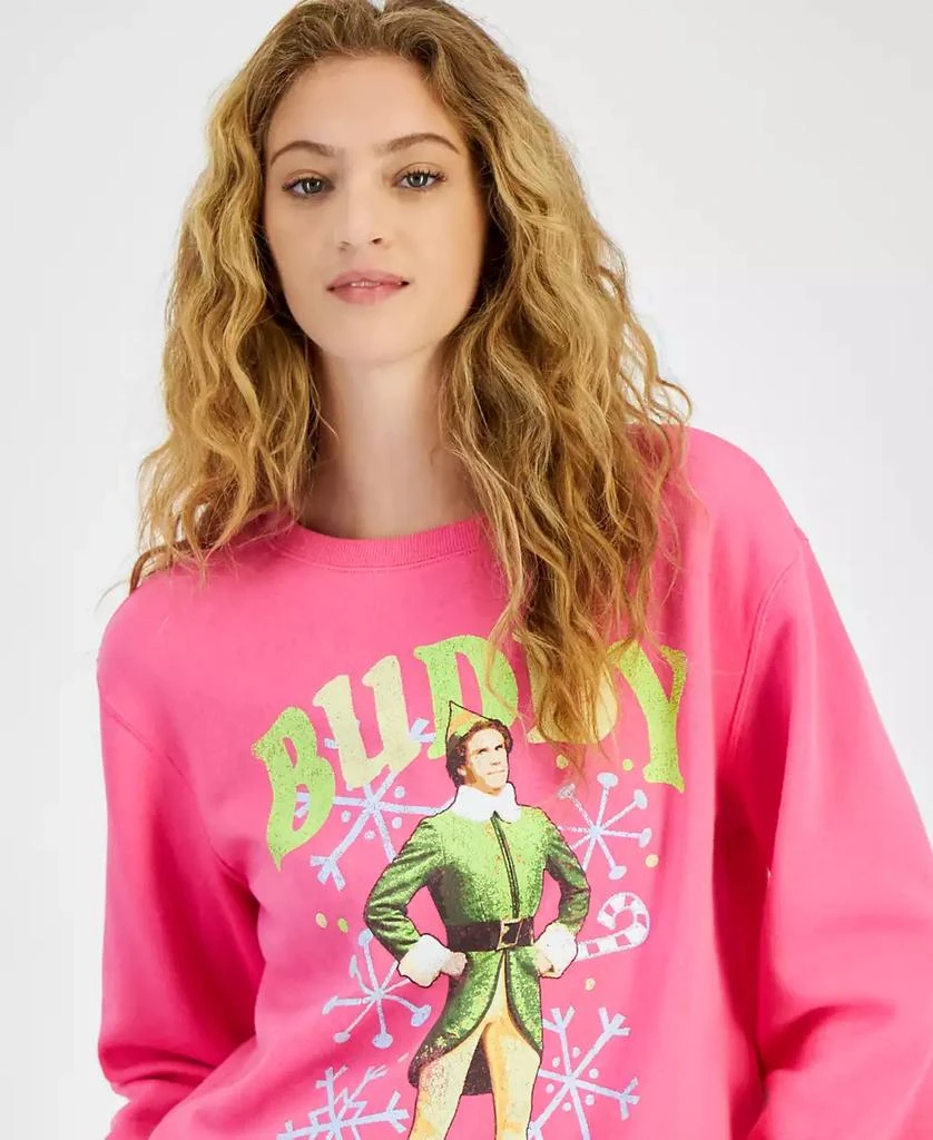 Love Tribe Juniors' Buddy The Elf Christmas Crewneck Sweatshirt 3