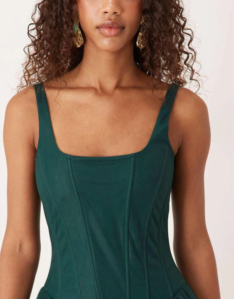 Lace & Beads Lace & Beads drop hem corset maxi gown in dark green - Dresses & Skirts - Free Shipping - BeyondStyle Lace & Beads Lace & Beads drop hem corset maxi gown in dark green - Dresses & Skirts - Free Shipping - BeyondStyle