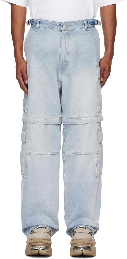 Vetements Blue Convertible Denim Cargo Pants 1