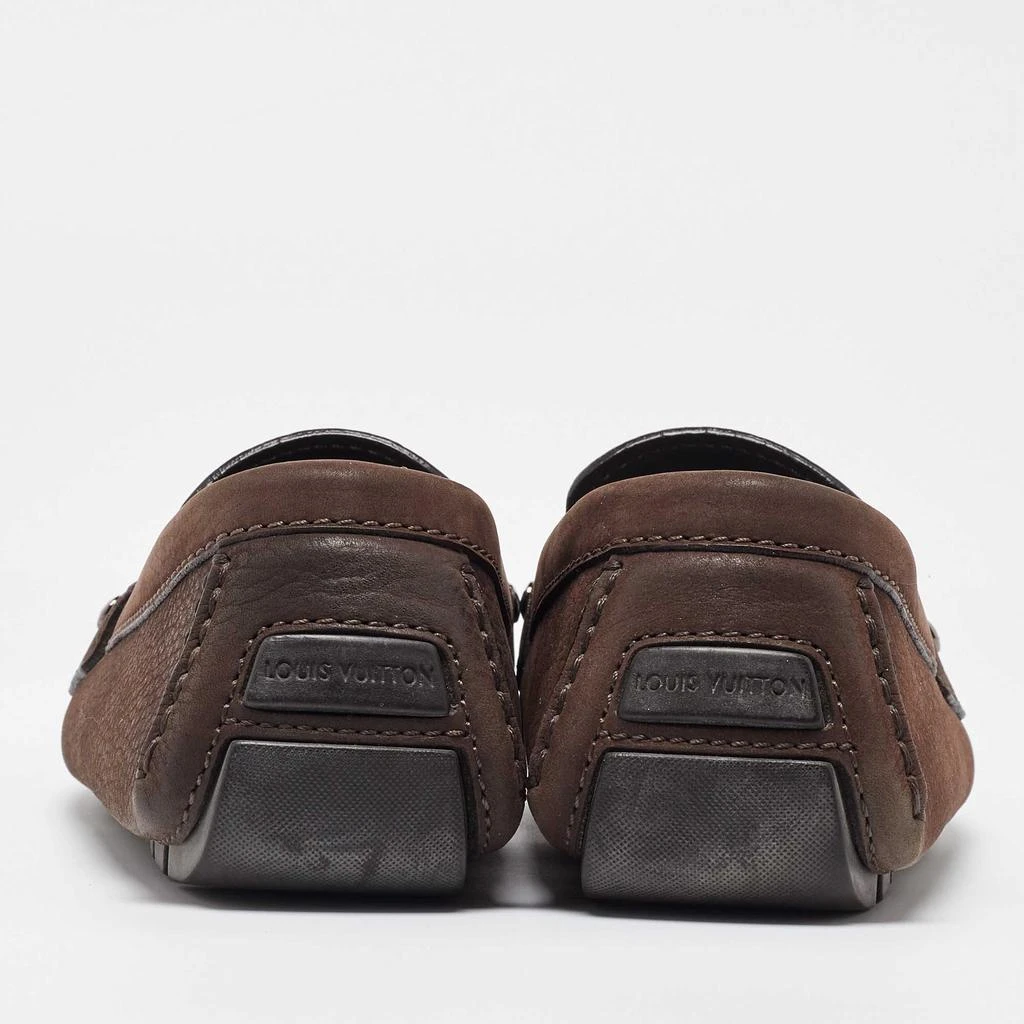 Louis Vuitton Louis Vuitton Dark Brown Leather Monte Carlo Loafers Size 41 5