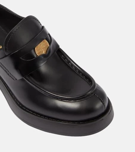 Miu Miu Leather penny loafers 6