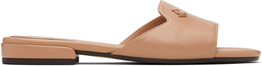 Jimmy Choo Brown Dina Flat Sandals 1