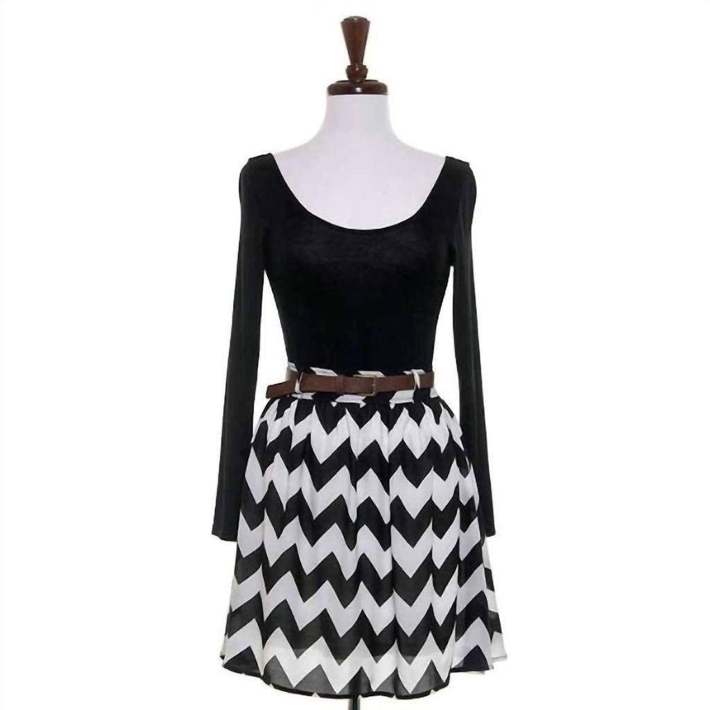 Double Zero Double Zero - Women's Chevron Dress
