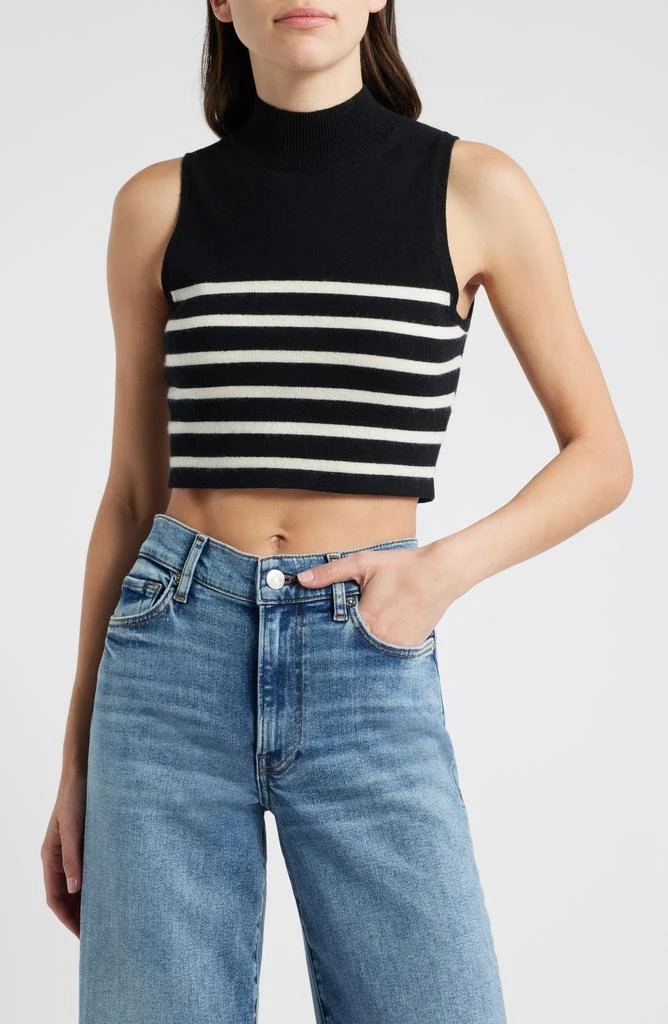 FRAME Cashmere Sleeveless Crop Sweater