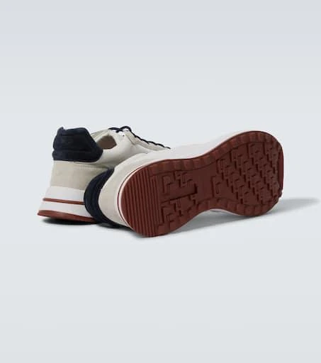 Loro Piana Weekend Walk suede-trimmed sneakers 7