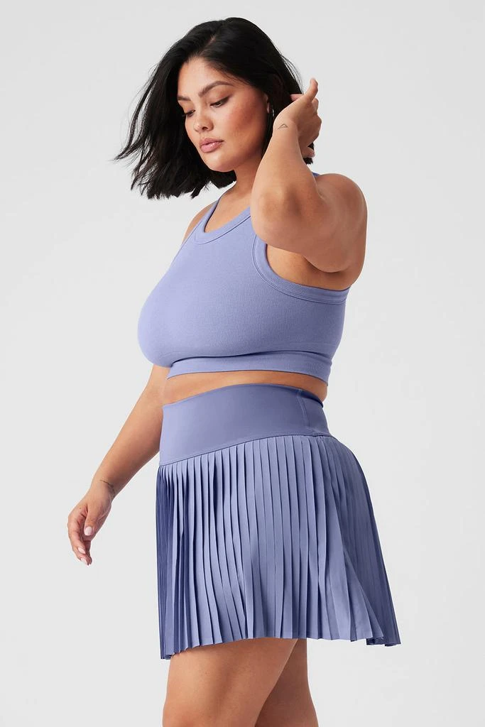 Alo Seamless Delight High Neck Bra - Lilac Blue 7