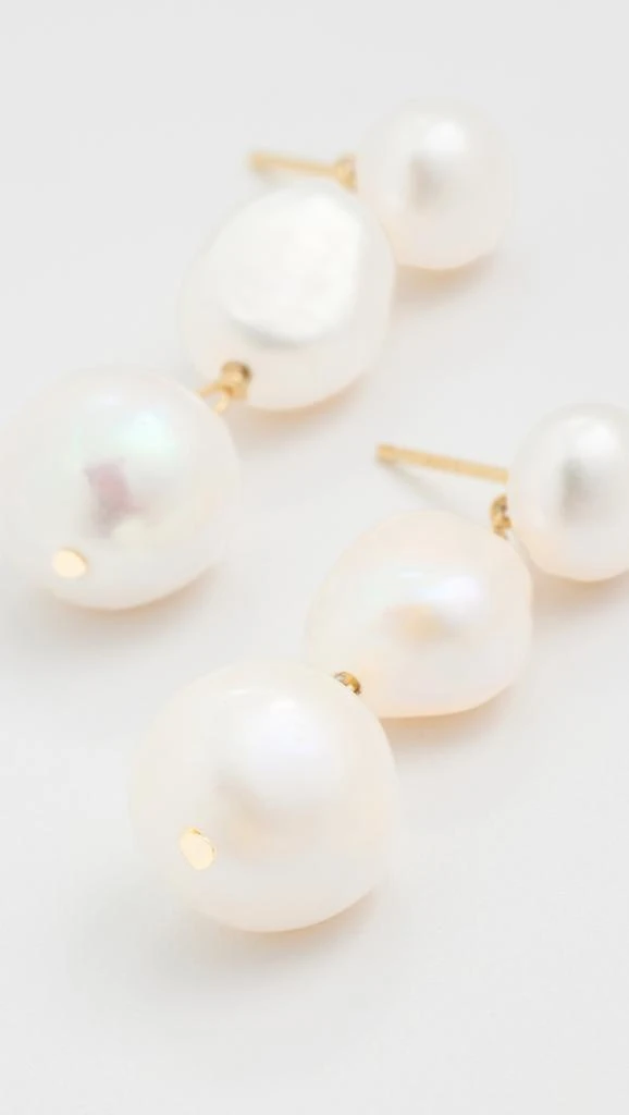 Shashi Pearl 3 Row Drop Earrings 3