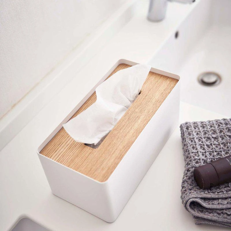 Yamazaki Home Tissue Box Cover Rectangle Steel 2