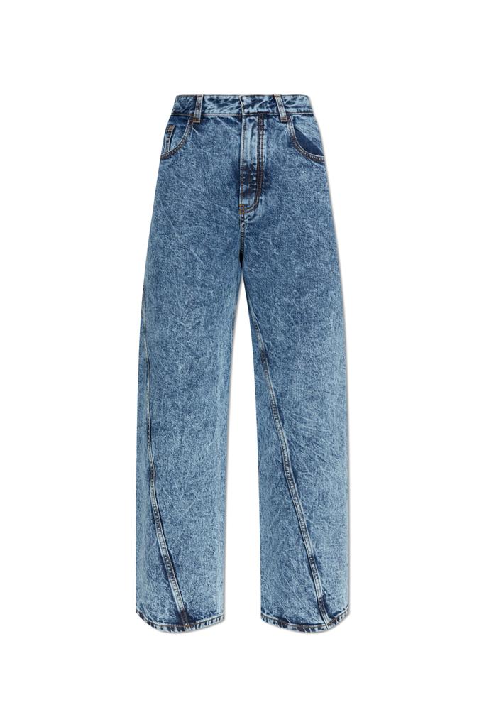 デニム・ジーパン Alaia Low waist rounded jeans Alaïa Alaïa Low Waist Round Jeans - Pants - Free Shipping