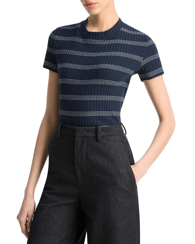 Vince Striped Short Sleeve Crewneck Tee 3