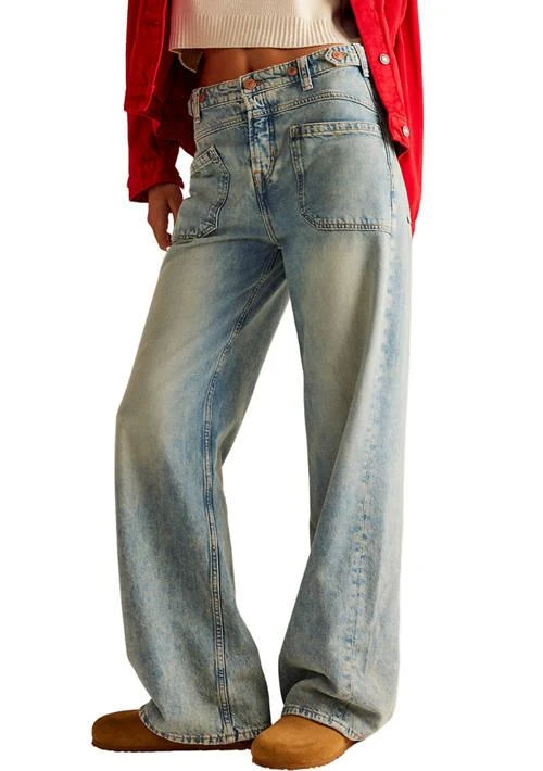 Free People People Palmer Cuffed Jeans 1