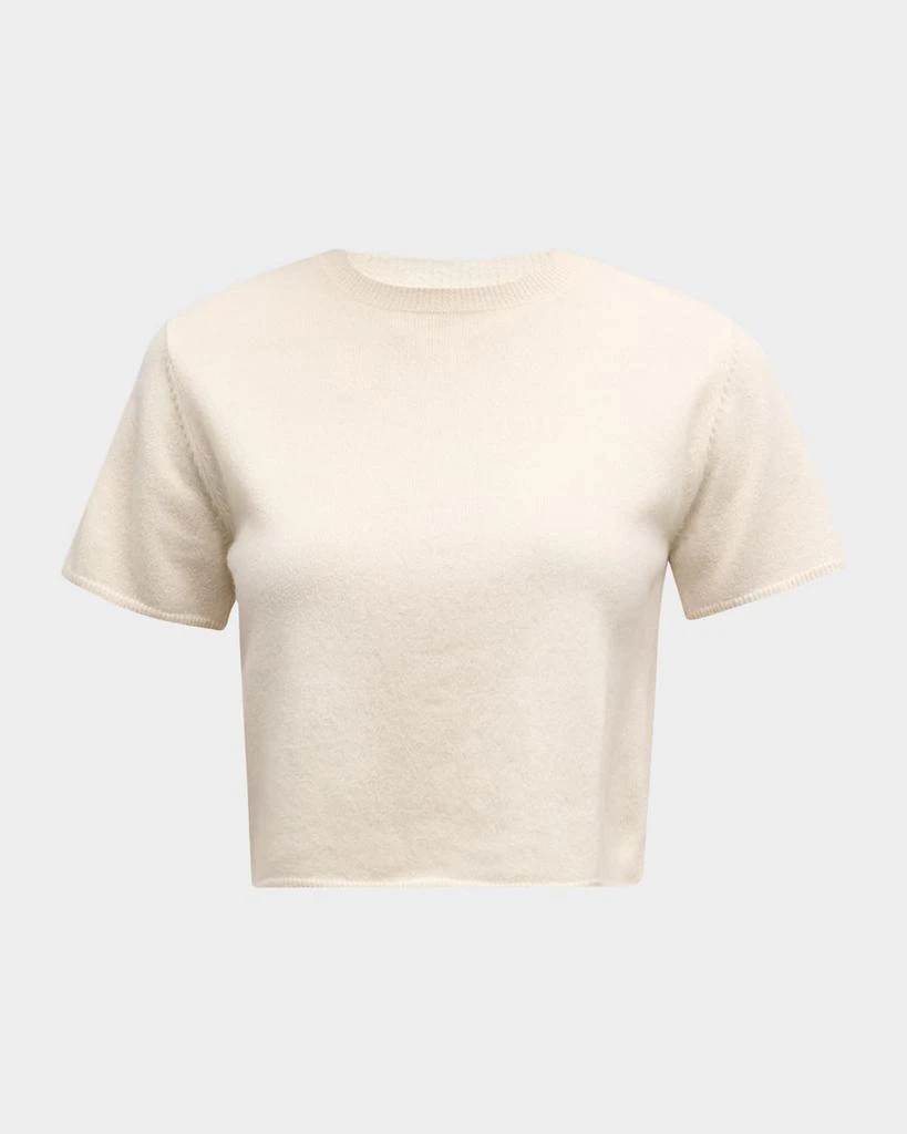 Sablyn Charleston Short-Sleeve Cashmere Sweater 1