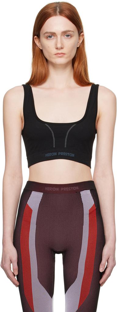 Heron Preston Black Active Sports Bra