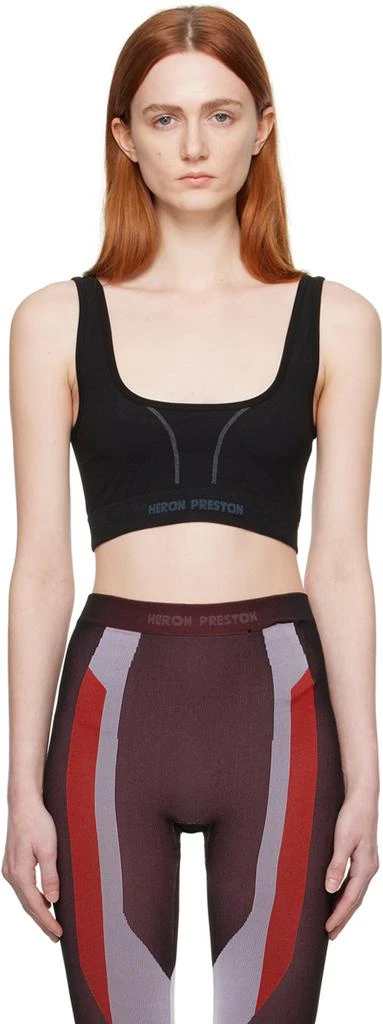 Heron Preston Black Active Sports Bra 1