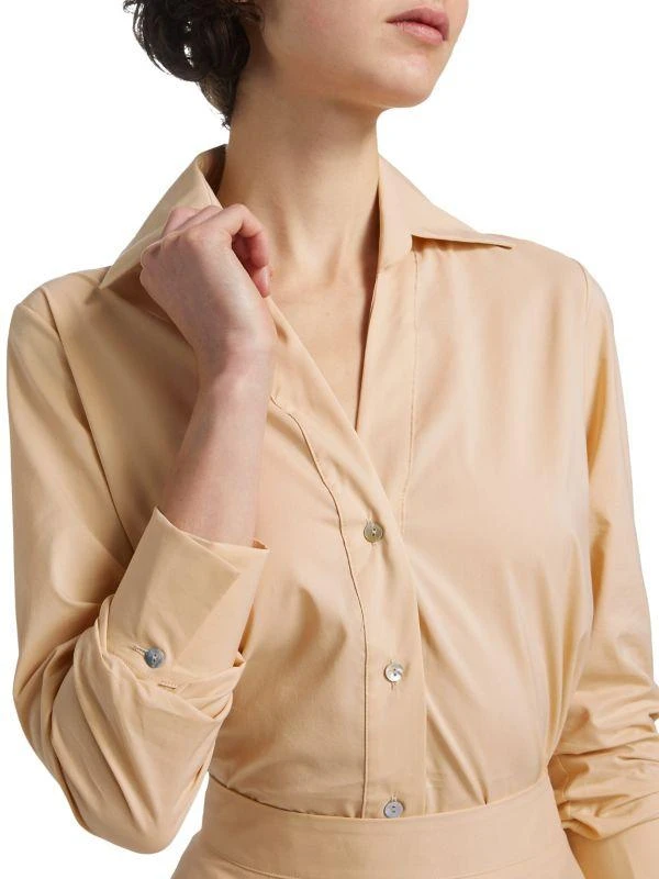 Chiara Boni Atena Cotton-Blend Button-Front Shirt 4