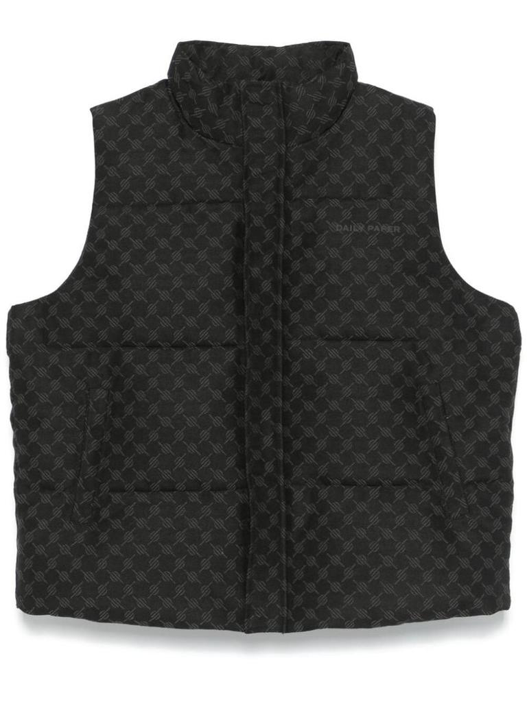 DAILY PAPER Daily Paper Pondo Cotton Monogram Bodywarmer Clothing