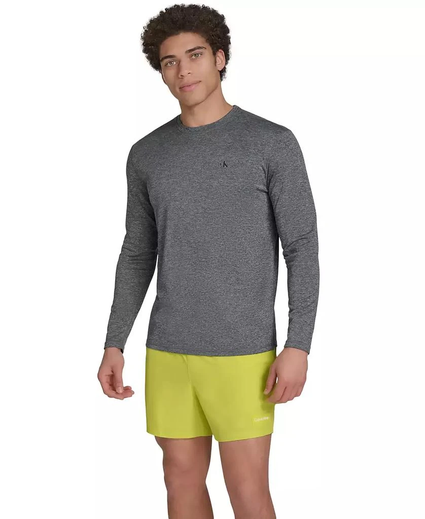 Calvin Klein Men's Monogram Long-Sleeve Swim Rash Guard 4