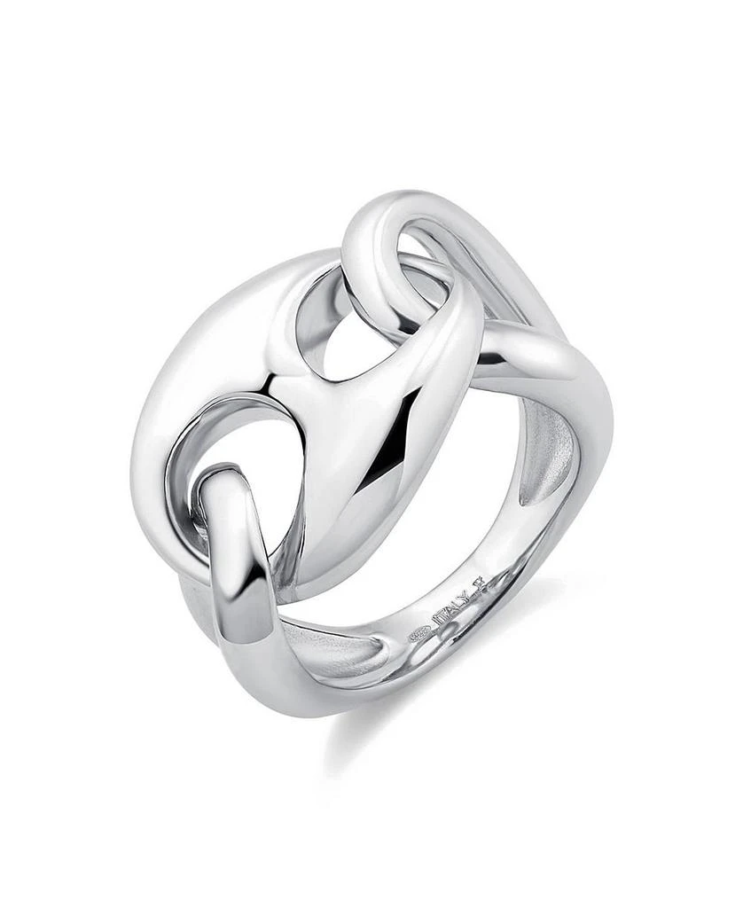 Oradina Sterling Silver Take Me There Mariner Ring 5