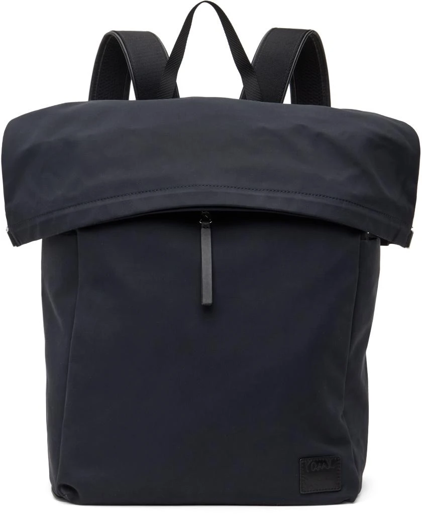 Paul Smith Navy Cotton-Blend Canvas Backpack 1