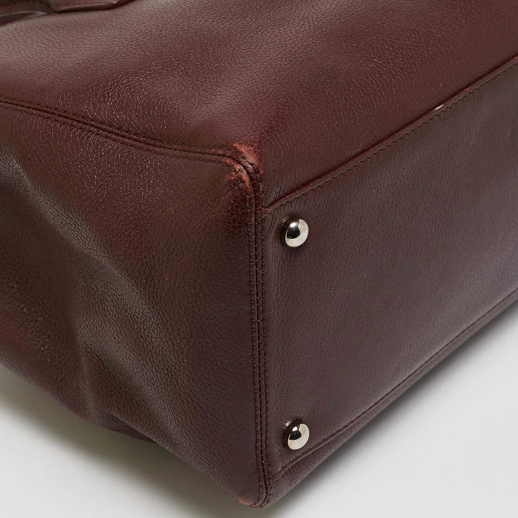 Chanel Chanel Burgundy Leather Small Cerf Shopper Tote 19