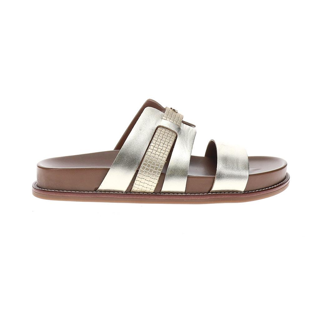 Easy Spirit Trevin Metallic Slide Footbed Sandals