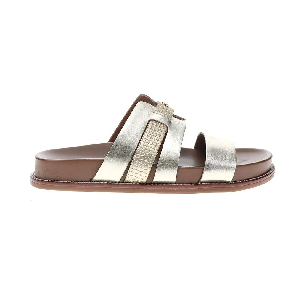 Easy Spirit Trevin Metallic Slide Footbed Sandals