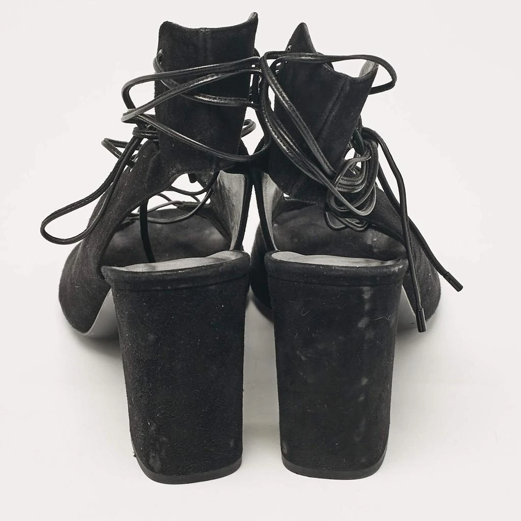 Yves Saint Laurent Saint Laurent Black Suede Ankle Wrap Sandals Size 40 5
