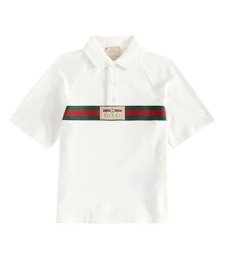 Gucci Cotton-blend piqué polo shirt 1