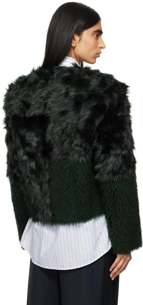 STAND STUDIO Green Halle Faux-Fur Jacket 3