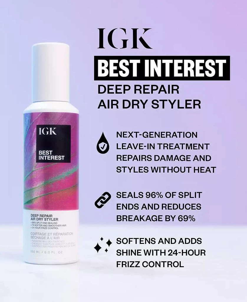IGK Hair Best Interest Deep Repair Air Dry Styler 5