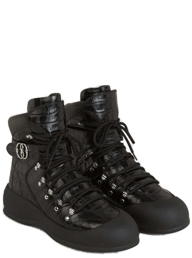 Bally Bally Clyff Embossed Round Toe Boots 2