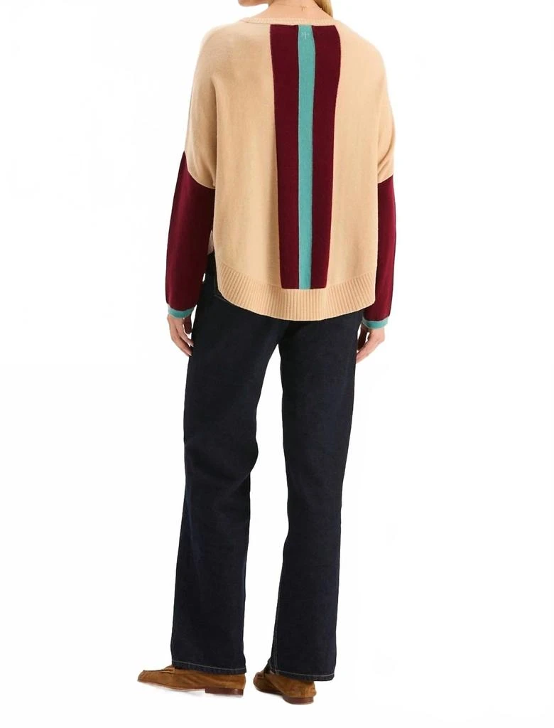 Tyler Boe Bailey Cashmere Colorblock Capelet In Multi 3