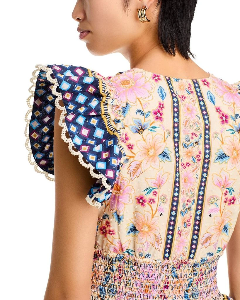 Farm Rio Superbloom Tapestry Cream Maxi Dress 2