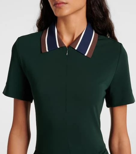 Tory Sport Pleated zip-up tennis dress 4